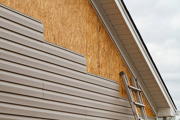Professional Siding Replacement technician working in Burnt Cabins, PA